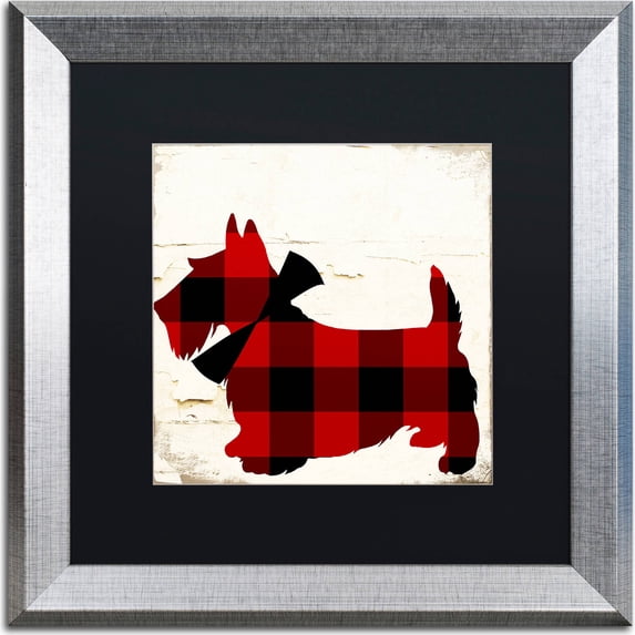 Trademark Fine Art "Scotty I" Canvas Art by Color Bakery, Black Matte, Silver Frame