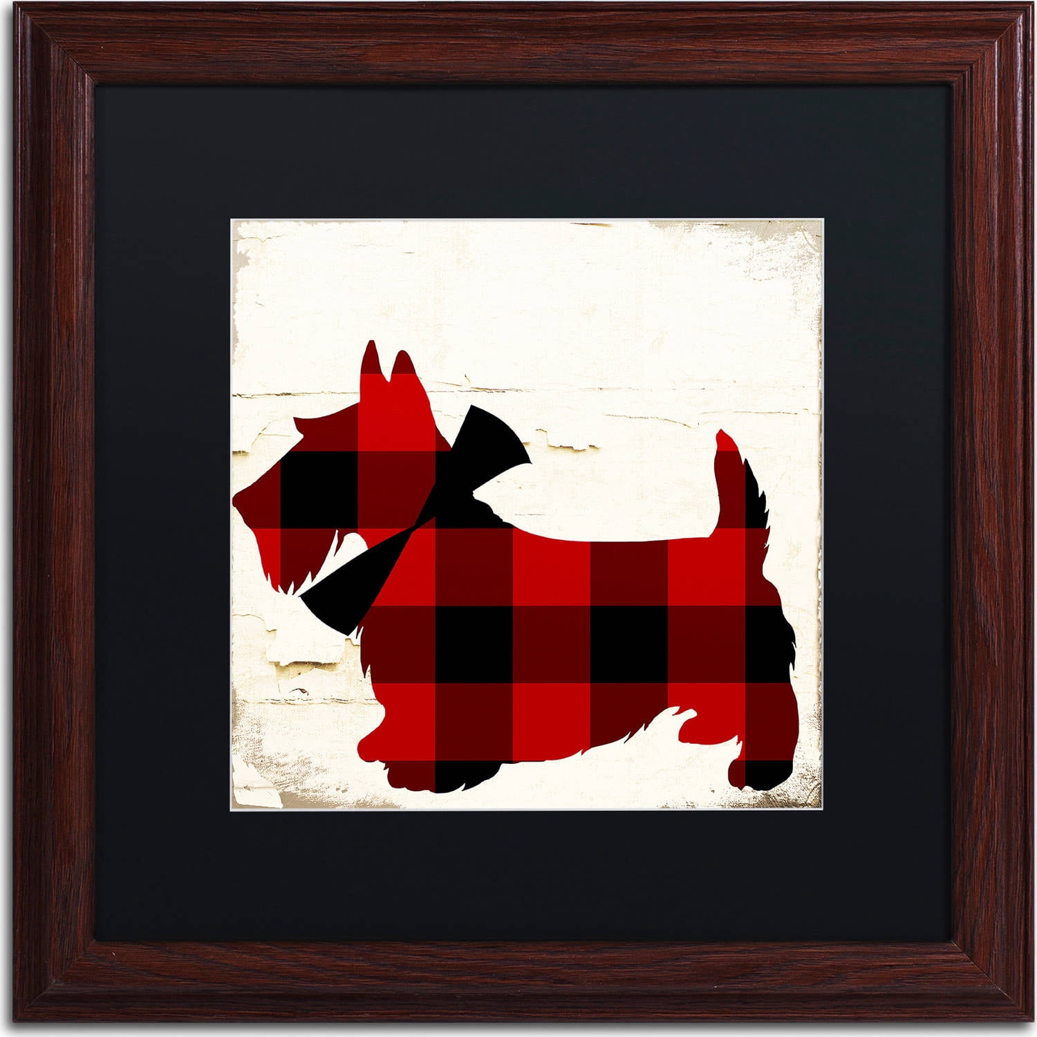 Trademark Fine Art "Scotty I" Canvas Art by Color Bakery, Black Matte, Wood Frame