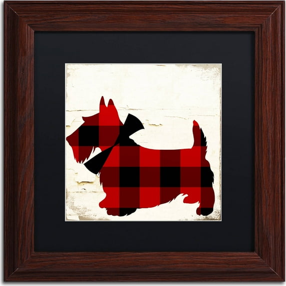 Trademark Fine Art "Scotty I" Canvas Art by Color Bakery, Black Matte, Wood Frame