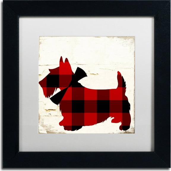 Trademark Fine Art "Scotty I" Canvas Art by Color Bakery, White Matte, Black Frame