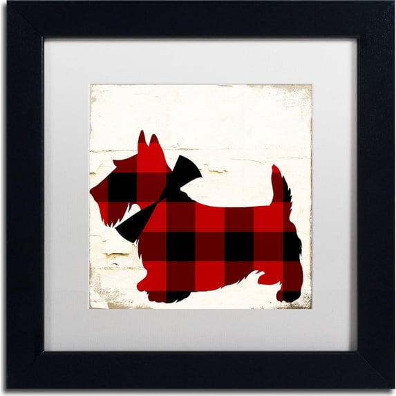 Trademark Fine Art "Scotty I" Canvas Art by Color Bakery, White Matte, Black Frame