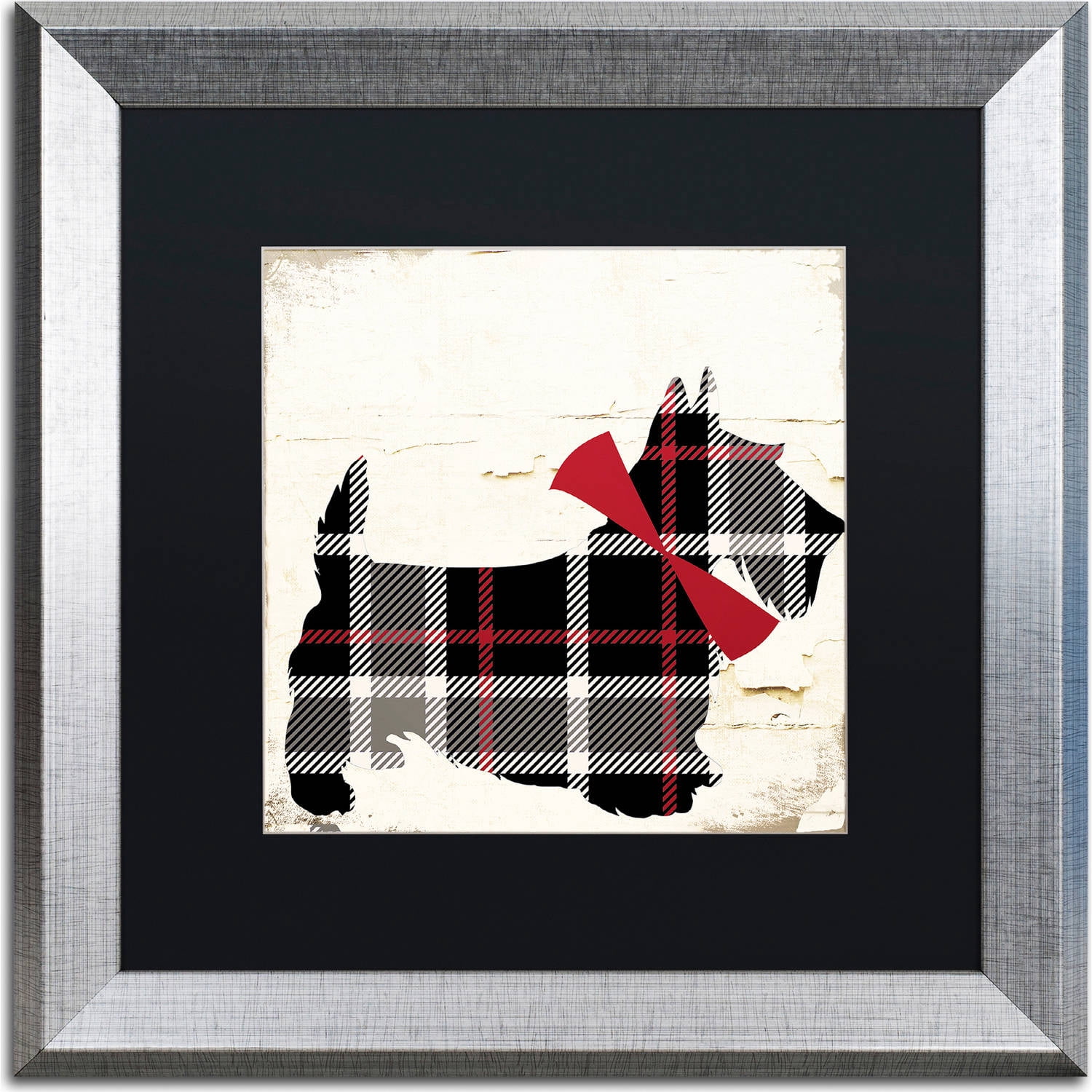 Trademark Fine Art "Scotty II" Canvas Art by Color Bakery, Black Matte, Silver Frame