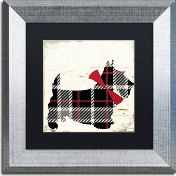 Trademark Fine Art "Scotty II" Canvas Art by Color Bakery, Black Matte, Silver Frame