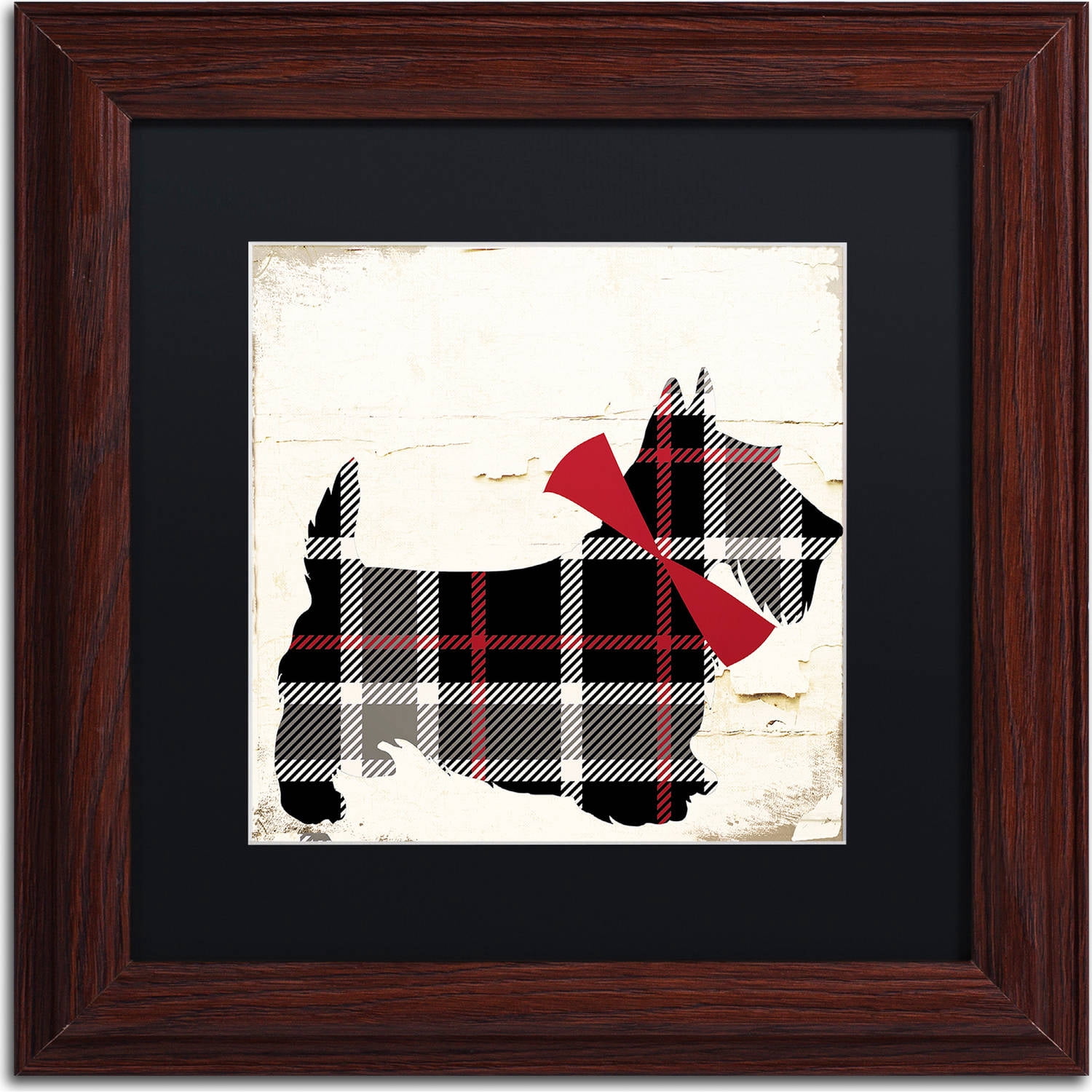 Trademark Fine Art "Scotty II" Canvas Art by Color Bakery, Black Matte, Wood Frame