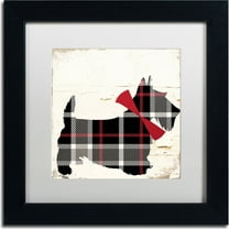 Trademark Fine Art "Scotty II" Canvas Art by Color Bakery, White Matte, Black Frame