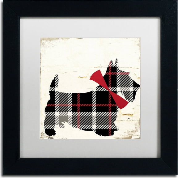 Trademark Fine Art "Scotty II" Canvas Art by Color Bakery, White Matte, Black Frame