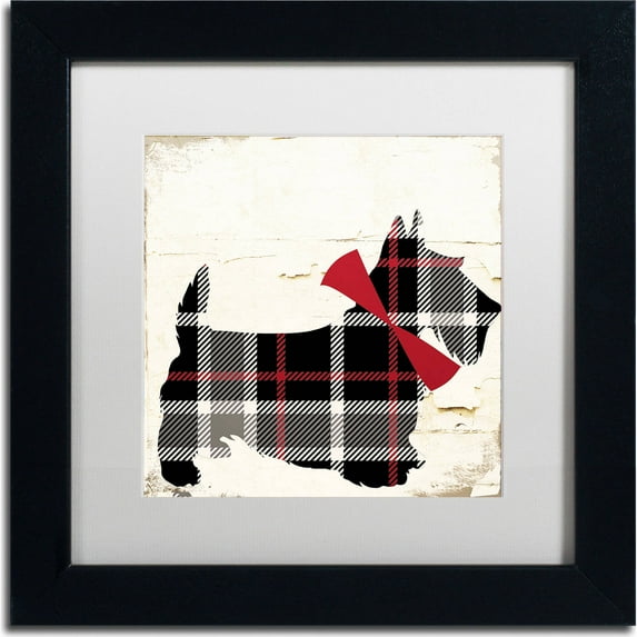 Trademark Fine Art "Scotty II" Canvas Art by Color Bakery, White Matte, Black Frame