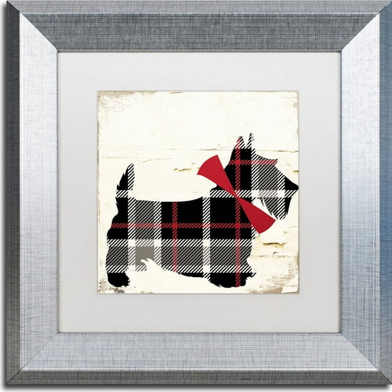 Trademark Fine Art "Scotty II" Canvas Art by Color Bakery, White Matte, Silver Frame