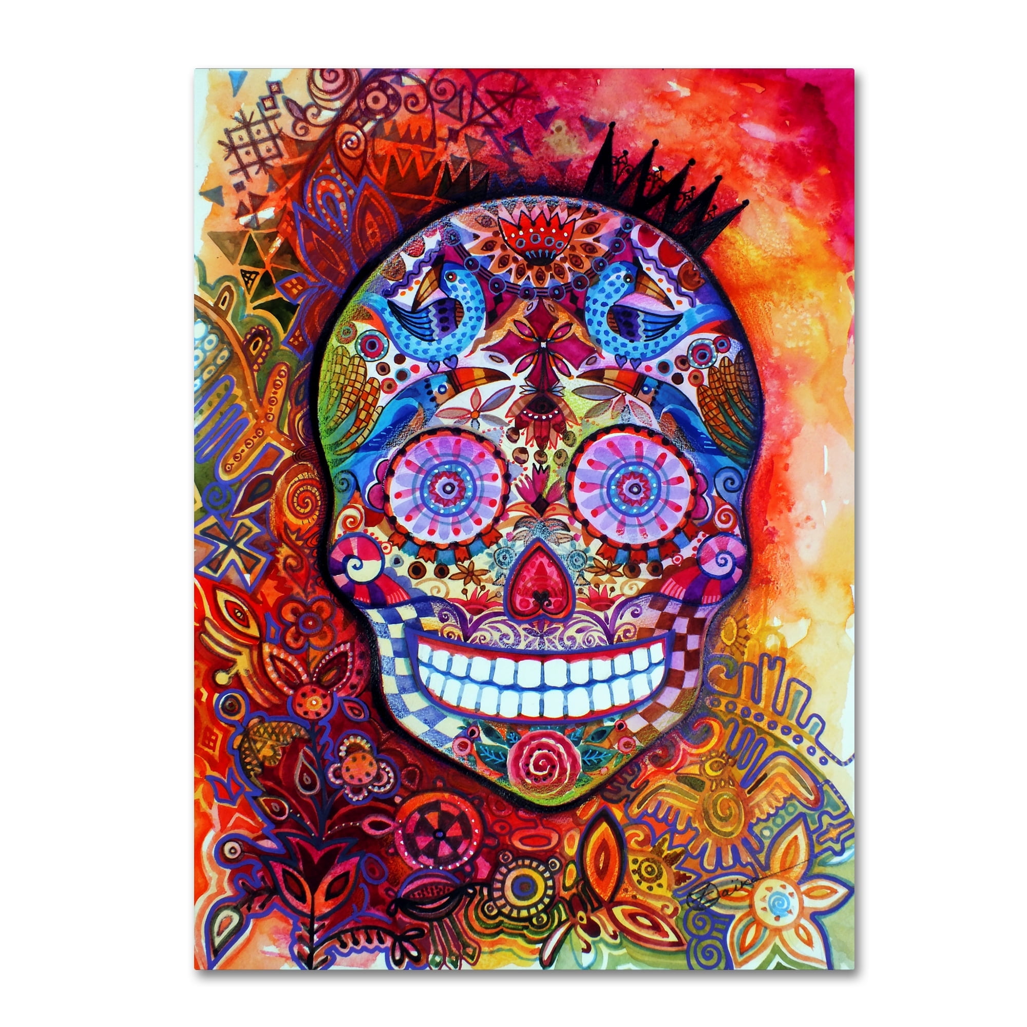 Trademark Fine Art 'Scull' Canvas Art by Oxana Ziaka