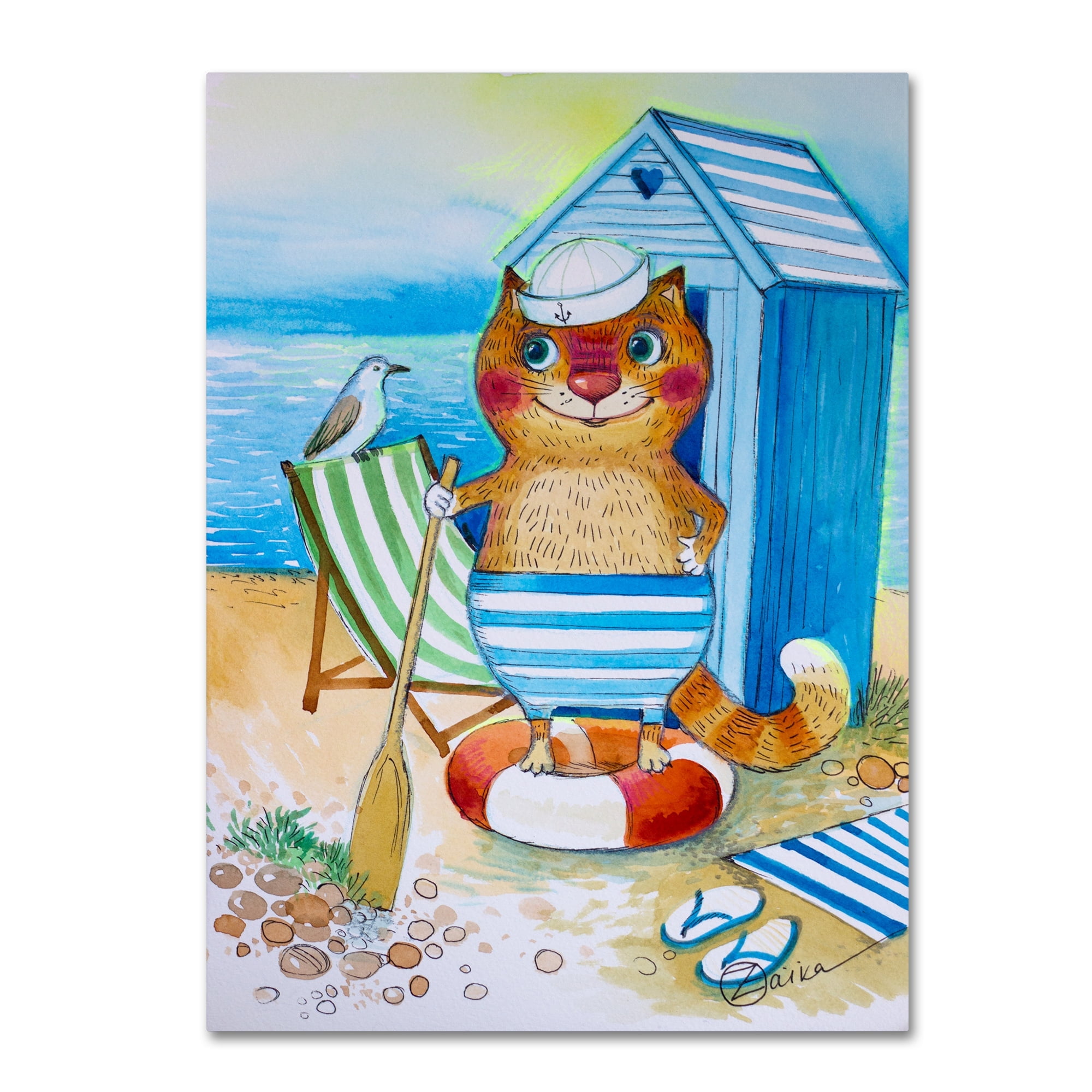 Trademark Fine Art 'Sea' Canvas Art by Oxana Ziaka