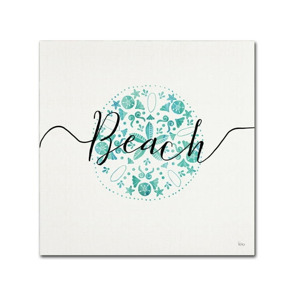Trademark Fine Art 'Sea Charms II Teal' Canvas Art by Veronique Charron