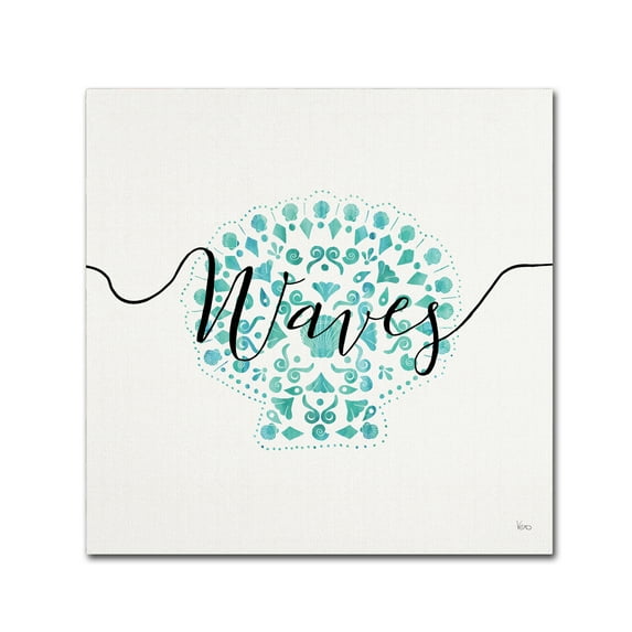 Trademark Fine Art 'Sea Charms III Teal' Canvas Art by Veronique Charron