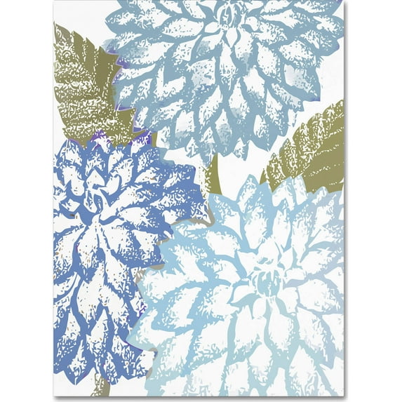 Trademark Fine Art "Sea Dahlias I" Canvas Art by Color Bakery