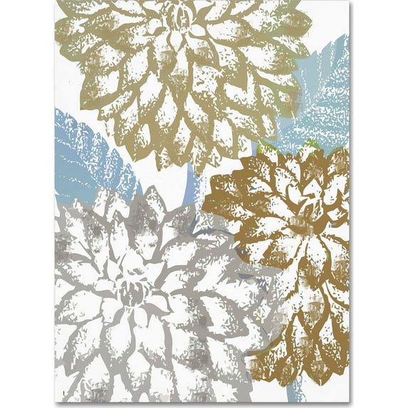 Trademark Fine Art "Sea Dahlias II" Canvas Art by Color Bakery