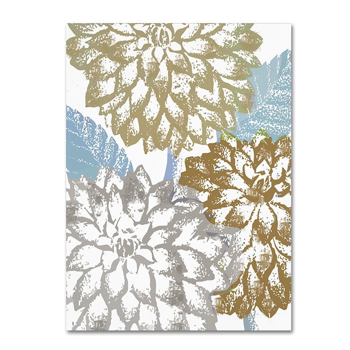Trademark Fine Art "Sea Dahlias II" Canvas Art by Color Bakery