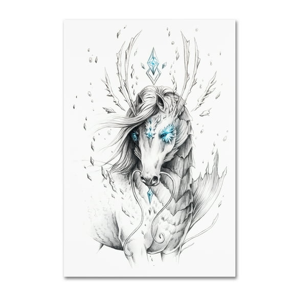 Trademark Fine Art 'Sea Horse' Canvas Art by JoJoesArt