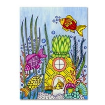 Trademark Fine Art 'Sea Life 4 - Color' Canvas Art by KCDoodleArt