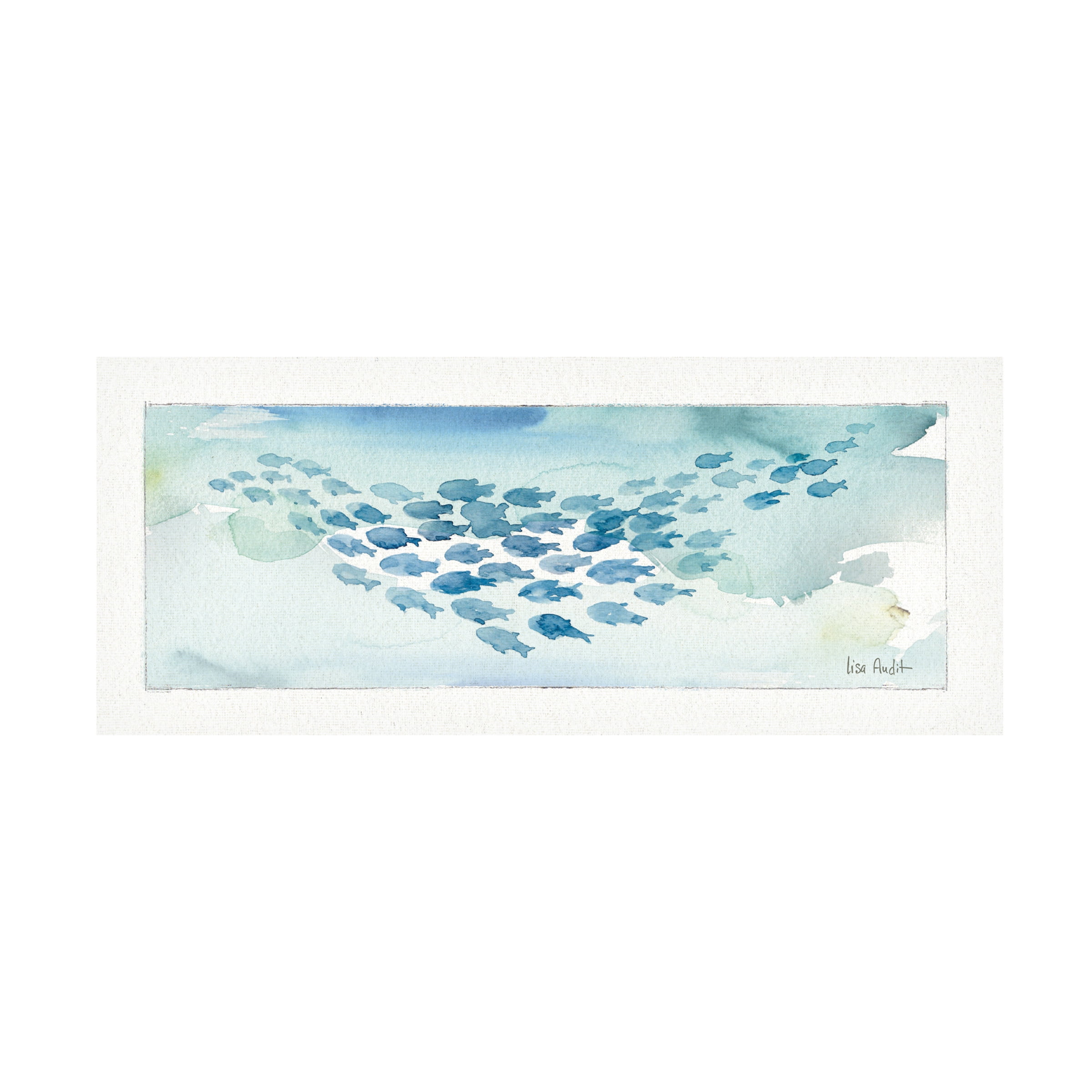 Trademark Fine Art 'Sea Life One' Canvas Art by Lisa Audit