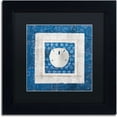thumbnail image 1 of Trademark Fine Art "Sea Shell I on Blue" Canvas Art by Belinda Aldrich, Black Matte, Black Frame, 1 of 3