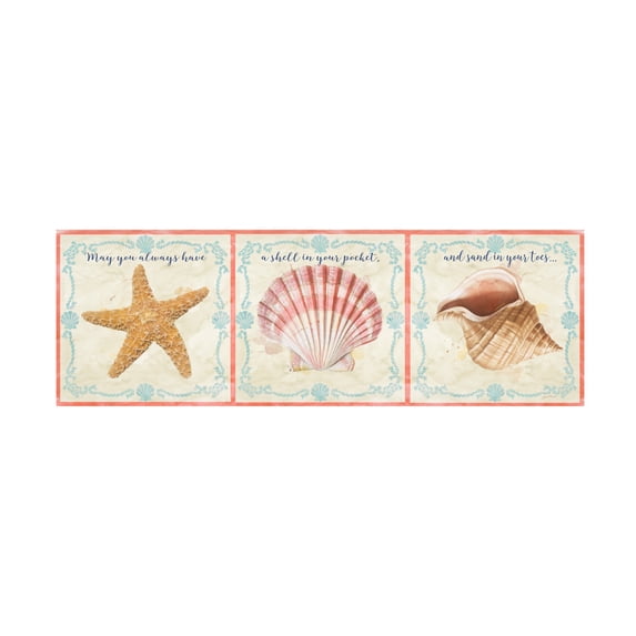 Trademark Fine Art 'Sea Shells 4' Canvas Art by Jean Plout