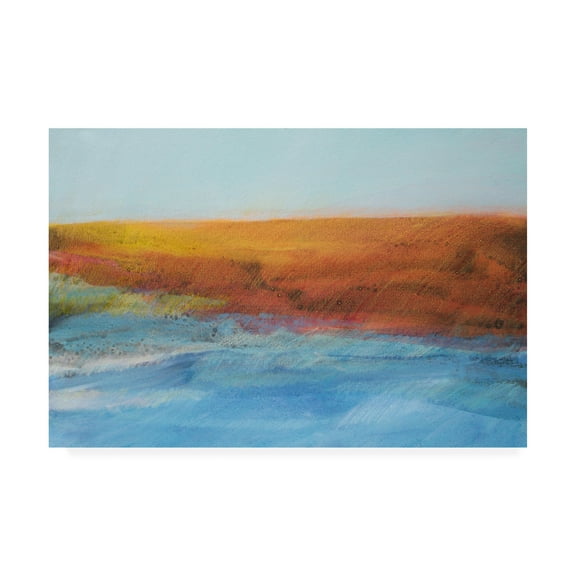 Trademark Fine Art 'Sea and Red Land' Canvas Art by Skadi Engel