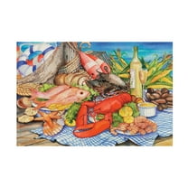 Trademark Fine Art 'Seafood Platter' Canvas Art by Kathleen Parr McKenna