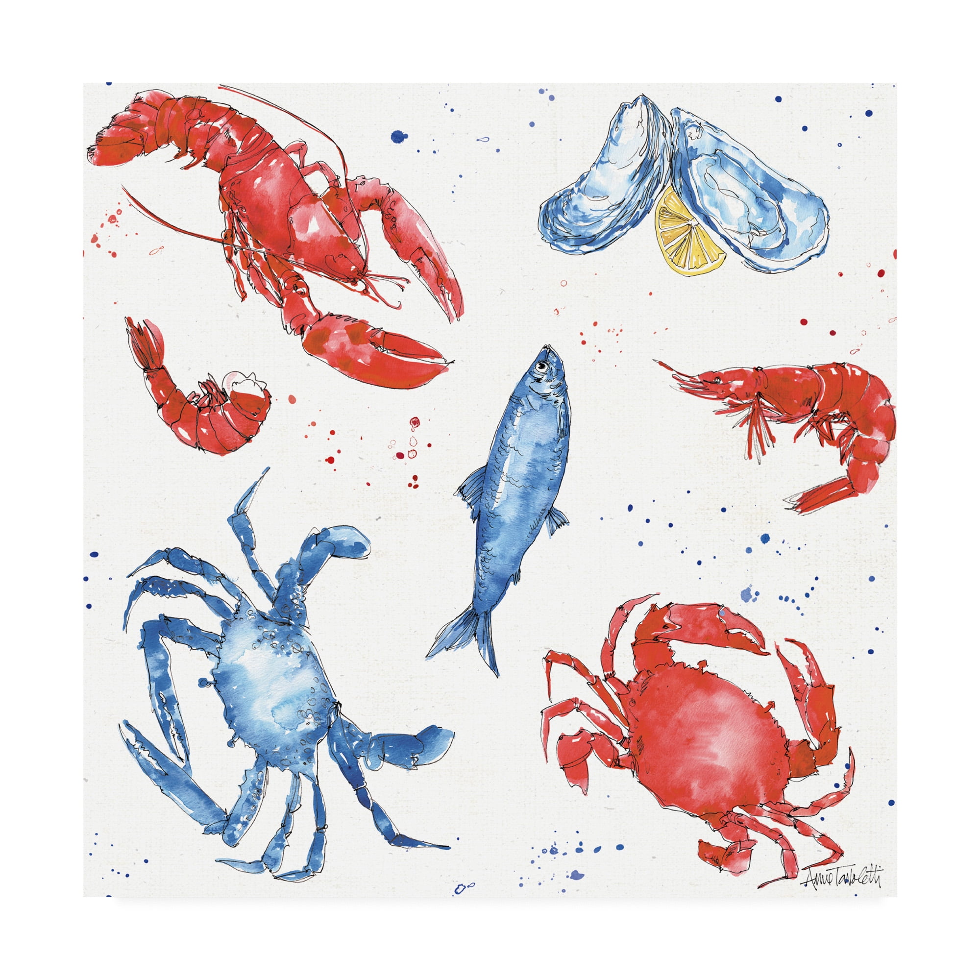 Trademark Fine Art 'Seafood Shanty Step 08' Canvas Art by Anne Tavoletti