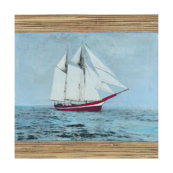 Trademark Fine Art 'Seagrass Nautical I' Canvas Art by Naomi McCavitt