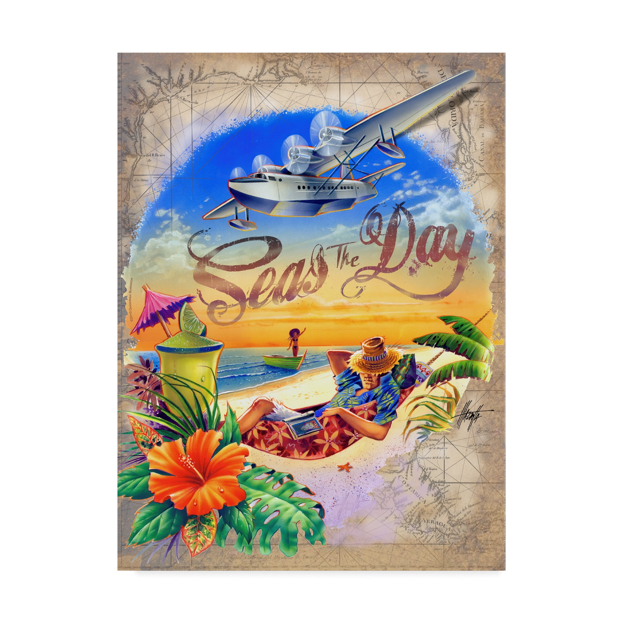 Trademark Fine Art James Mazzotta " Seas Day " by James Mazzotta