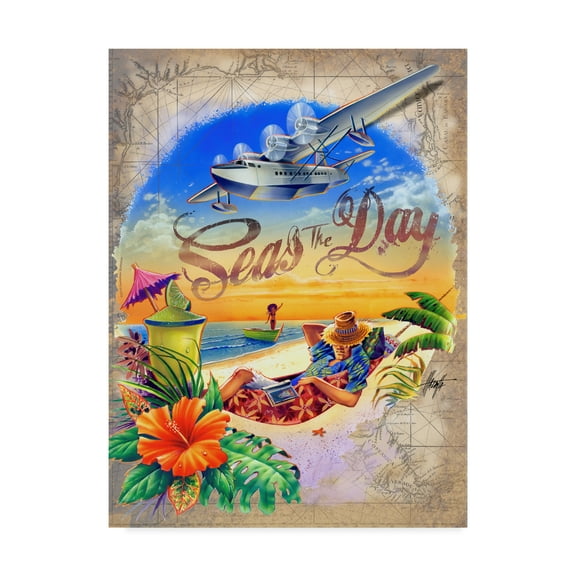 Trademark Fine Art 'Seas Day' Canvas Art by James Mazzotta