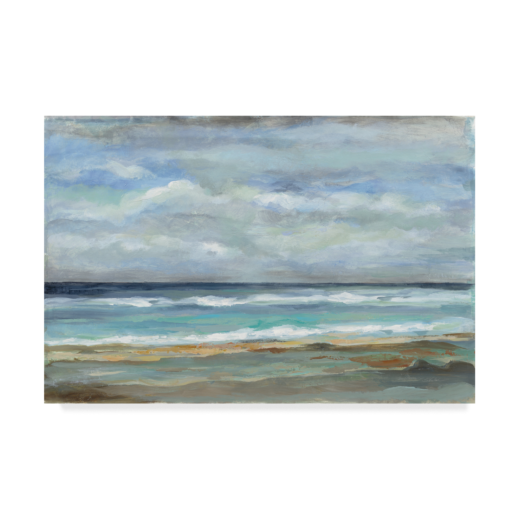 Trademark Fine Art 'Seashore' Canvas Art by Silvia Vassileva