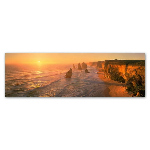 Trademark Fine Art "Seashore Sunrise" Canvas Art by John Xiong