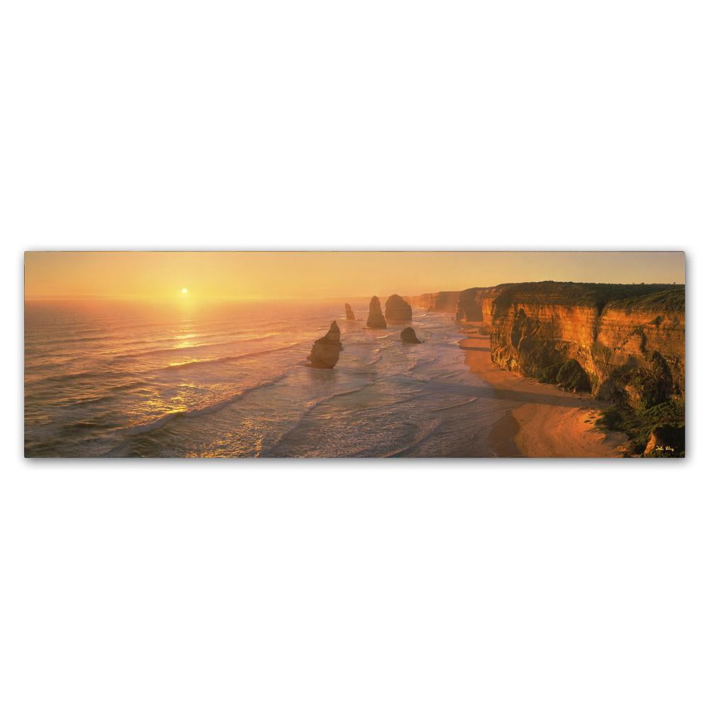 Trademark Fine Art "Seashore Sunrise" Canvas Art by John Xiong
