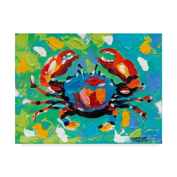 Trademark Fine Art 'Seaside Crab I' Canvas Art by Carolee Vitaletti