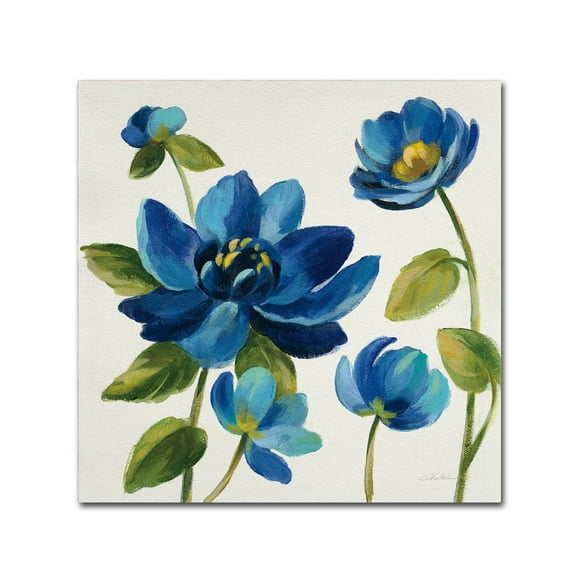 Trademark Fine Art 'Seaside Garden I' Canvas Art by Silvia Vassileva