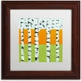 thumbnail image 1 of Trademark Fine Art "Seasonal Birches - Spring" Canvas Art by Michelle Calkins, White Matte, Wood Frame, 1 of 3