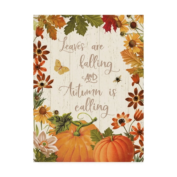 Trademark Fine Art Seasonal Canvas Art ' Fall Garden III v2 ' by Katie Pertiet