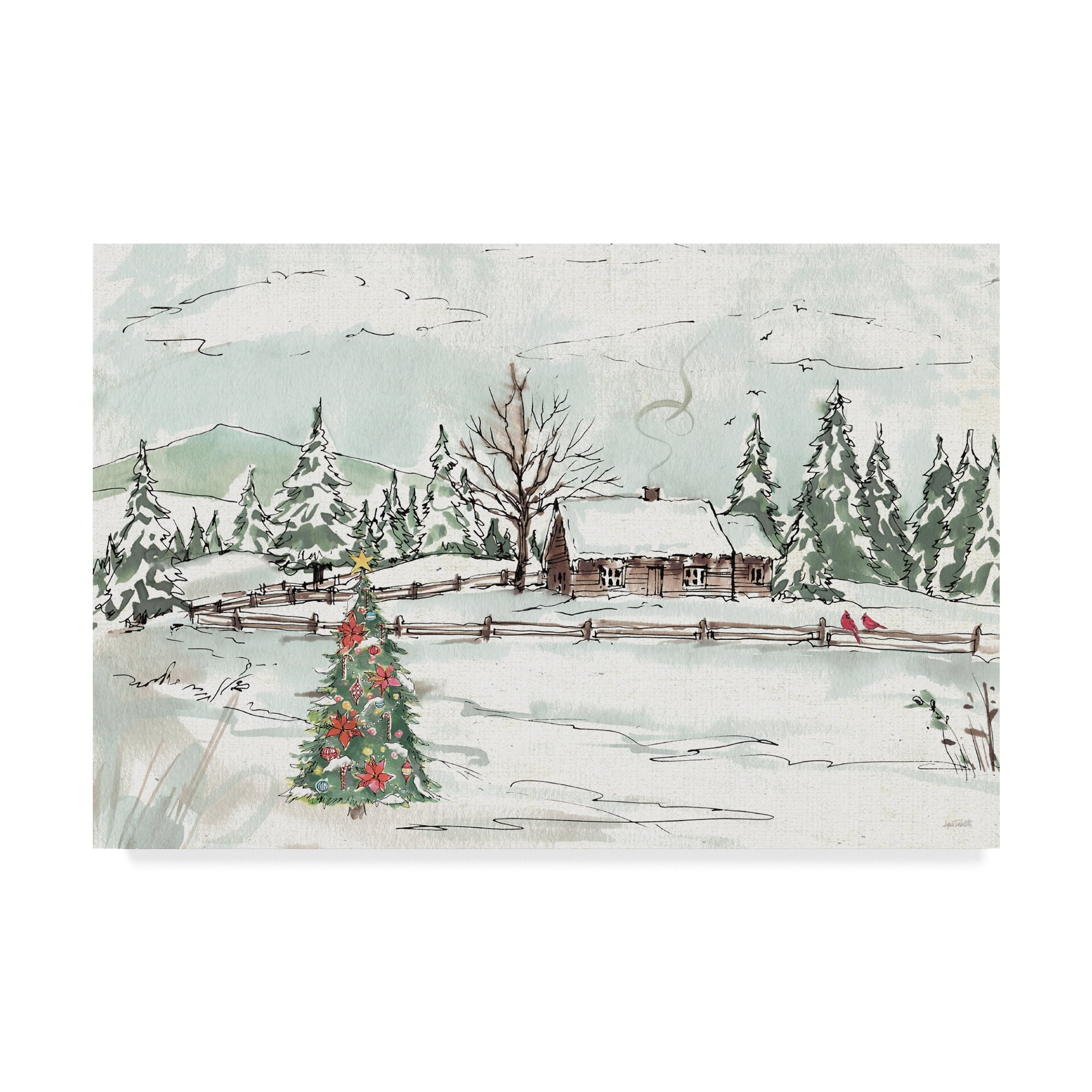 Trademark Fine Art 'Seasonal Charm X' Canvas Art by Anne Tavoletti