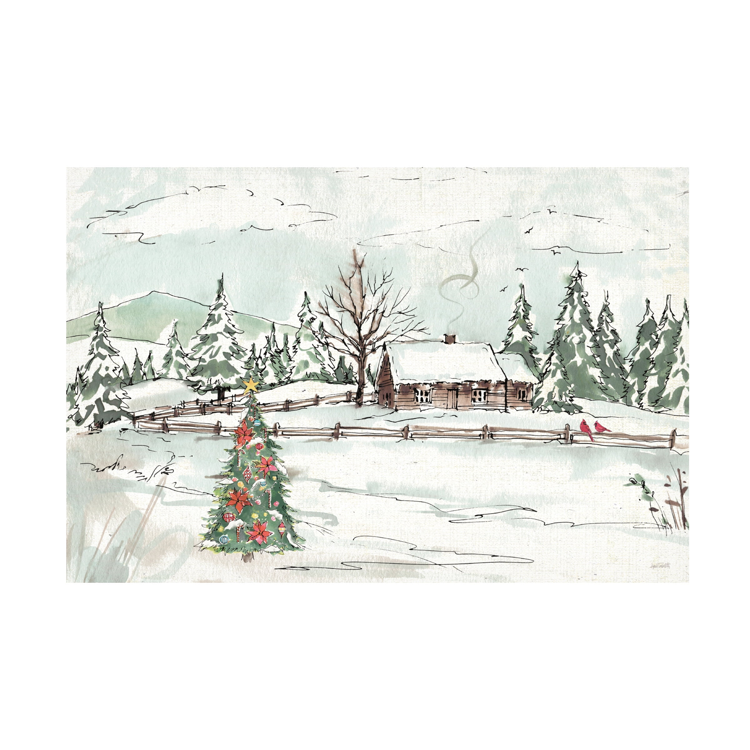 Trademark Fine Art 'Seasonal Charm X' Canvas Art by Anne Tavoletti
