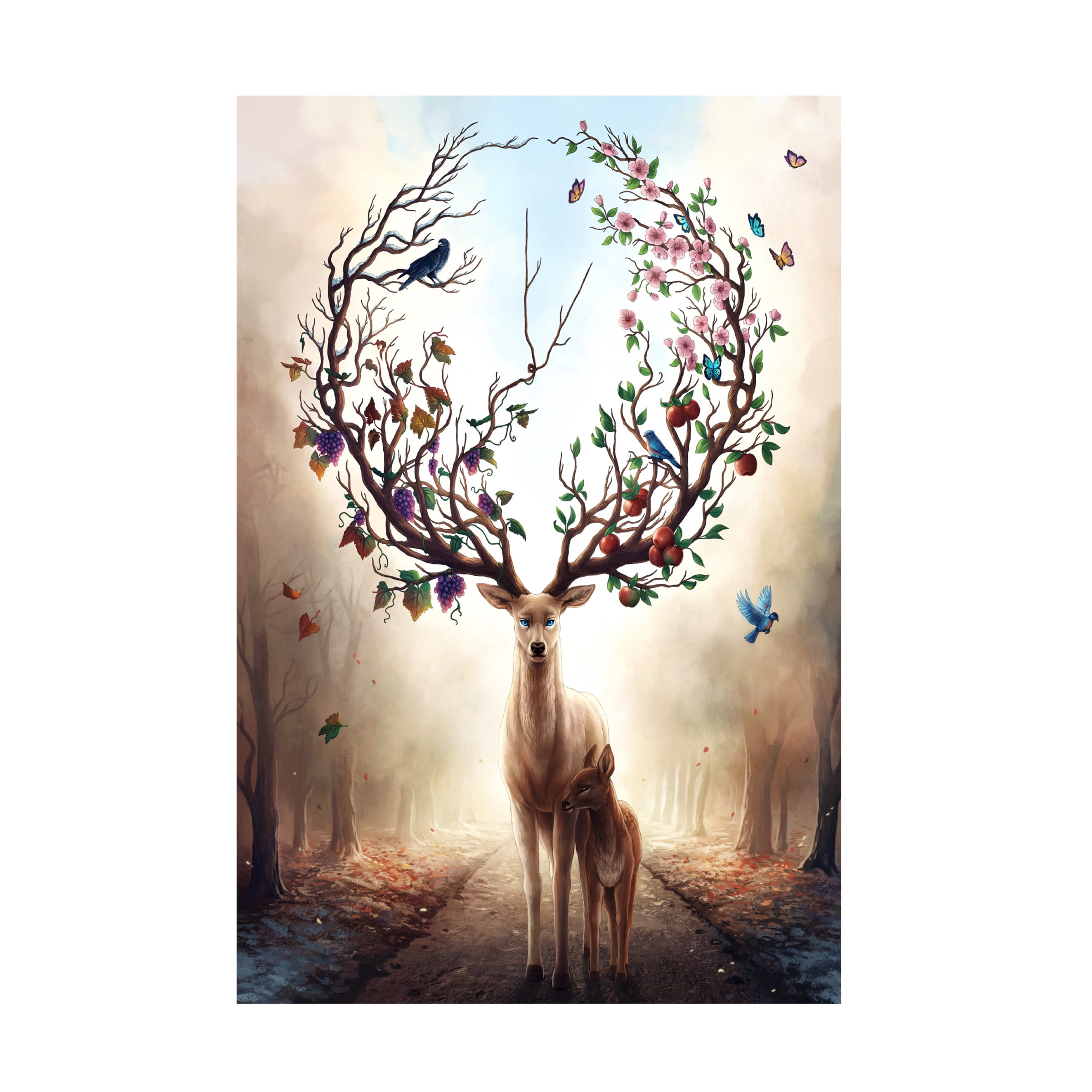 Trademark Fine Art 'Seasons' Canvas Art by JoJoesArt