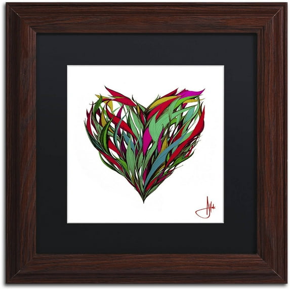 Trademark Fine Art 'Seasons' Canvas Art by Marc Allante, Black Matte, Wood Frame