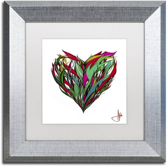 Trademark Fine Art 'Seasons' Canvas Art by Marc Allante, White Matte, Silver Frame