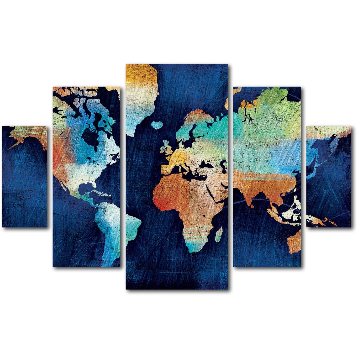 Trademark Fine Art "Seasons Change" Canvas Art by Michael Mullan 5-Panel Set