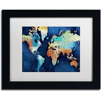 Trademark Fine Art "Seasons Change" Canvas Art by Michael Mullan, White Matte, Black Frame