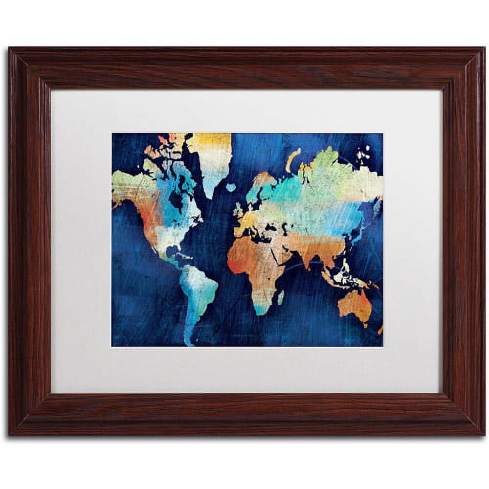 Trademark Fine Art "Seasons Change" Canvas Art by Michael Mullan, White Matte, Wood Frame