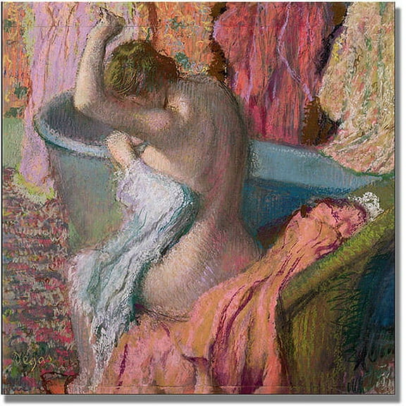 Trademark Fine Art "Seated Bather, 1899" Canvas Art by Edgar Degas