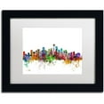thumbnail image 1 of Trademark Fine Art 'Seattle Washington Skyline' Canvas Art by Michael Tompsett, White Matte, Black Frame, 1 of 4