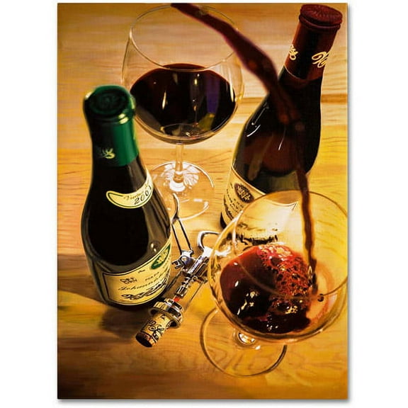 Trademark Fine Art "Second Pour" Canvas Art by Roderick Stevens