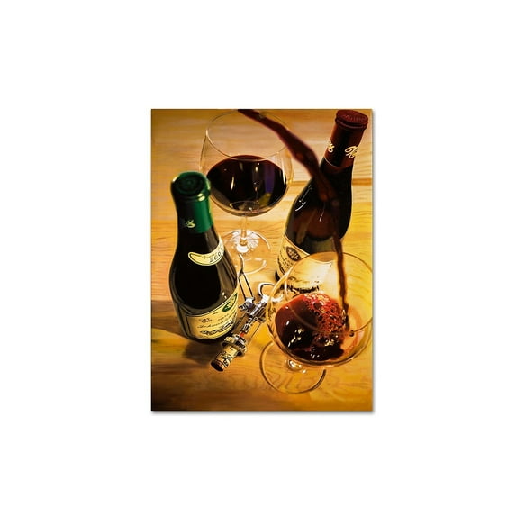 Trademark Fine Art "Second Pour" Canvas Art by Roderick Stevens