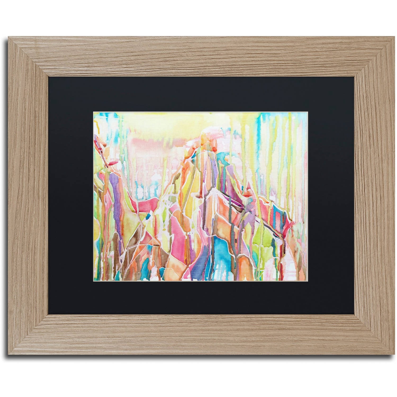 Trademark Fine Art "Sedona" Canvas Art by Lauren Moss Black Matte, Birch Frame